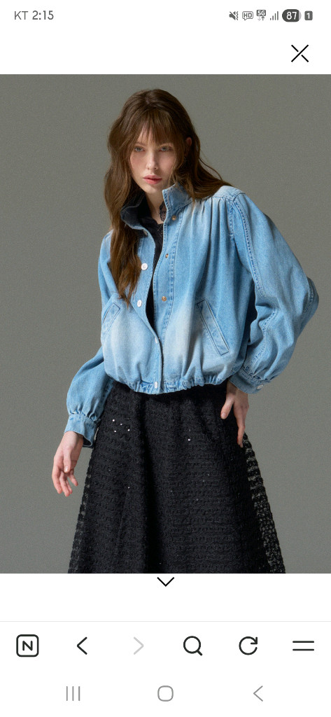 랑방컬렉션 1년차B품 데님자켓 판매 이미지