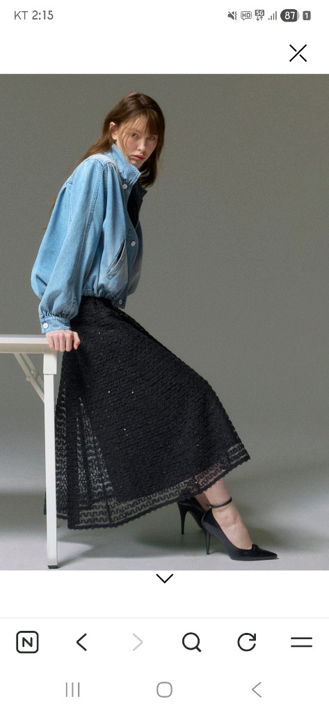 랑방컬렉션 1년차B품 데님자켓 판매 이미지