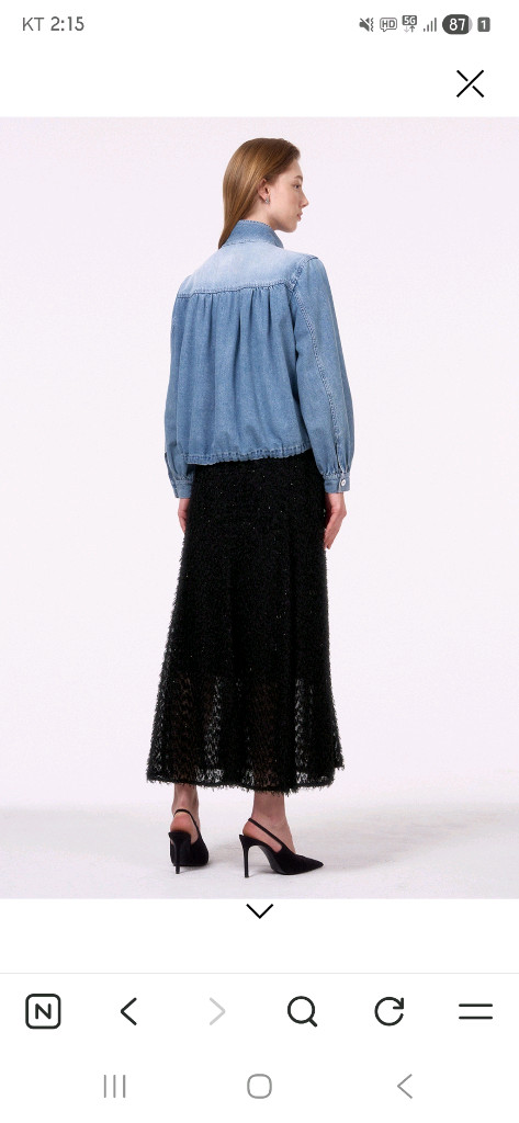 랑방컬렉션 1년차B품 데님자켓 판매 이미지