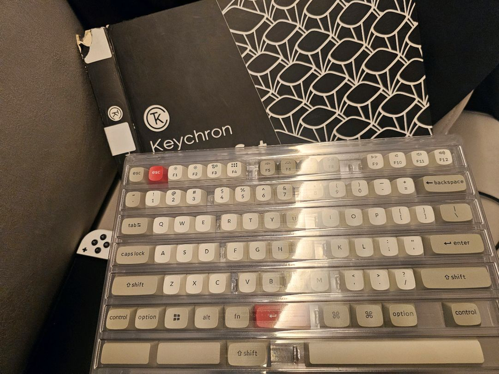 키크론 OSA 키보드 키캡 , 레트로 영문각인 이미지