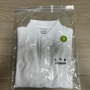 아이앱 피케 티셔츠 화이트 네이비 S , M , L사이즈 판매 이미지
