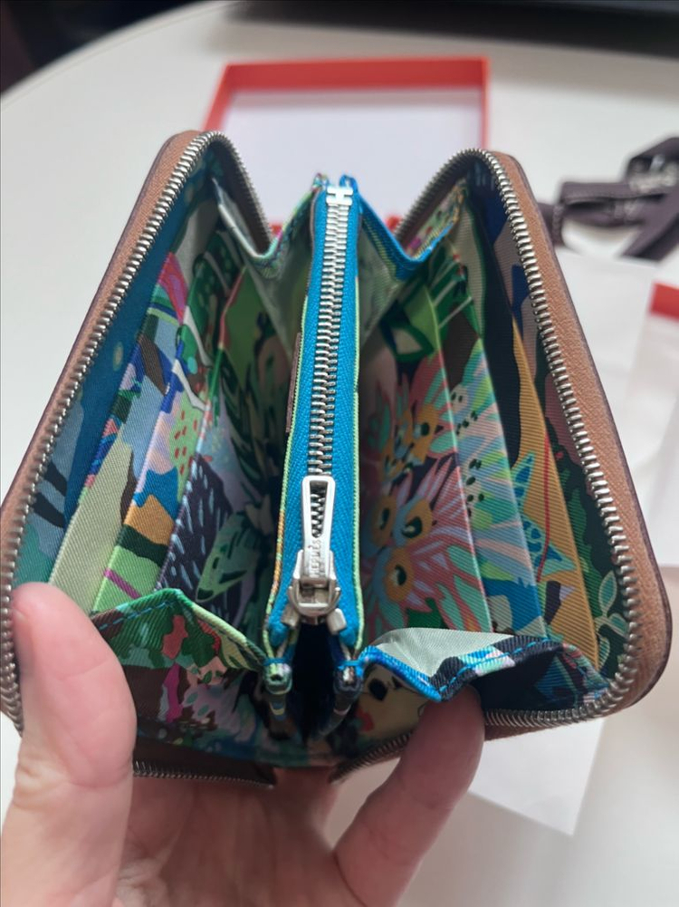 (정품) 에르메스 실크인 컴팩트 반지갑 이미지