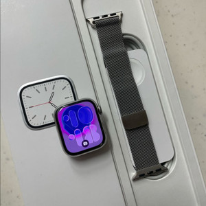 애플워치7스테인리스 41mm 실버 S급 이미지