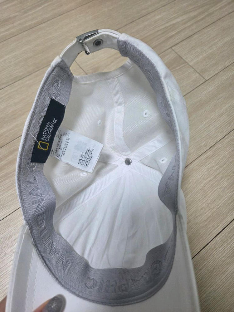 내셔널지오그래픽키즈 캡모자 화이트-만원 이미지