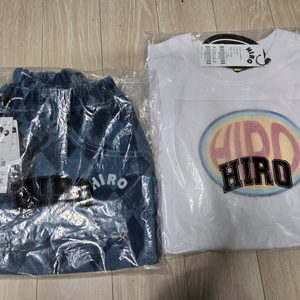 히로 뉴타원크랙티(화이트),다이아체커데님(블루)130사이즈 일괄 이미지