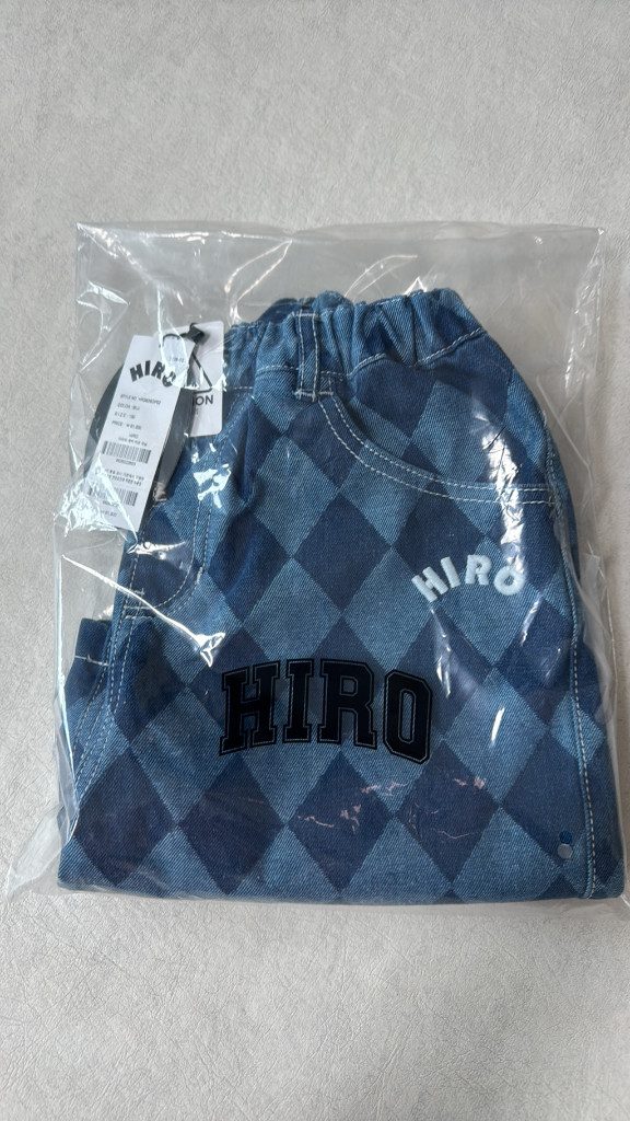 히로 다이아 체커 데님 130 블루 이미지