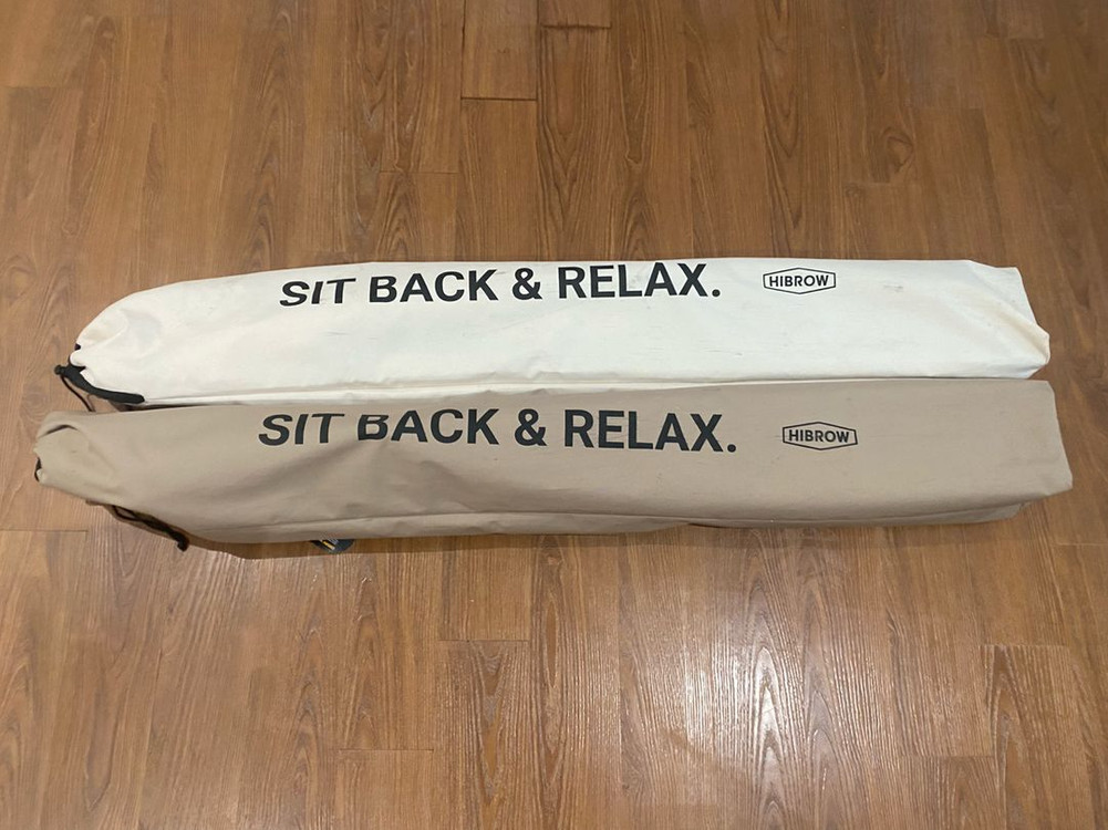 하이브로우 릴렉션체어 2개 아이보리/탄 이미지