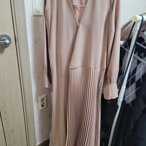 거의 새옷/여자 하객룩 롱플리츠 원피스 55사이즈 이미지