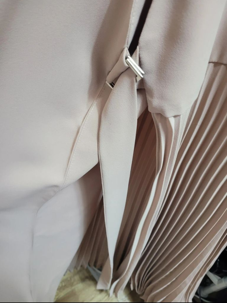 거의 새옷/여자 하객룩 롱플리츠 원피스 55사이즈 이미지