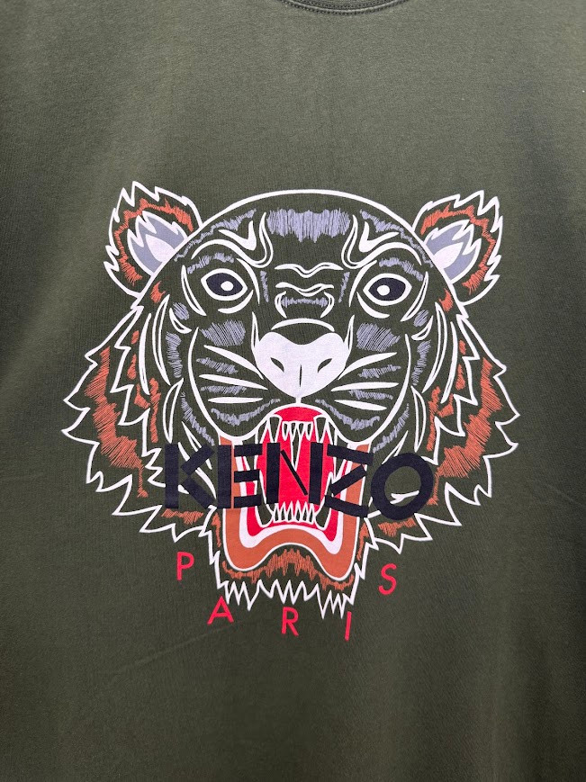 겐조 타이거 반팔티 카키 이미지