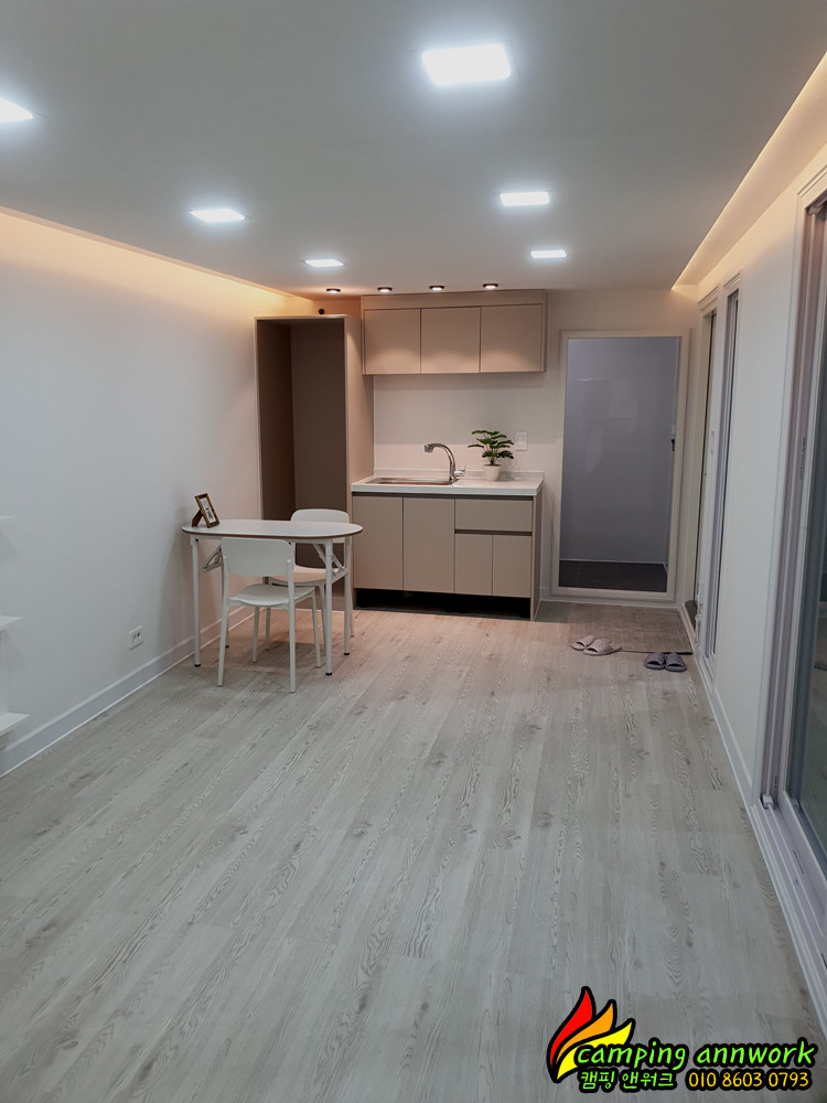 정박형카라반.체류형쉼터.농막.이동식주택.캠핑카 이미지