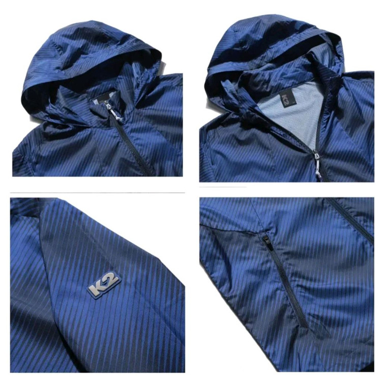 [새제품]K2 남성 바람막이 경량 자켓 블루100 이미지
