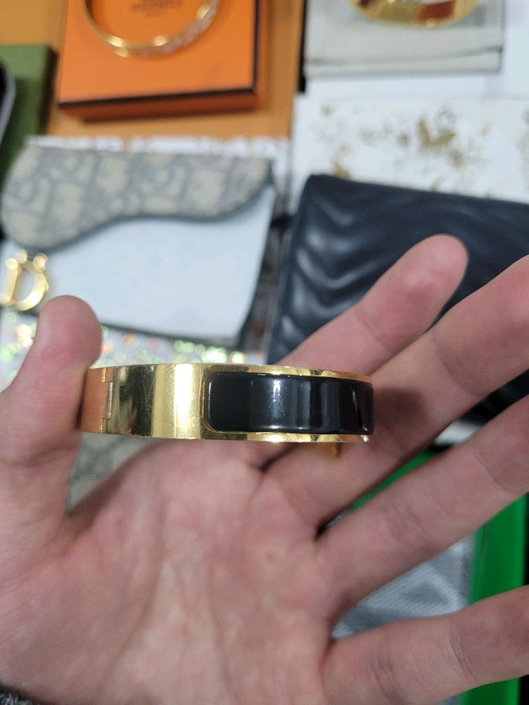 에르메스 클릭아슈 브레이슬릿 PM 팔찌 블랙 골드 이미지