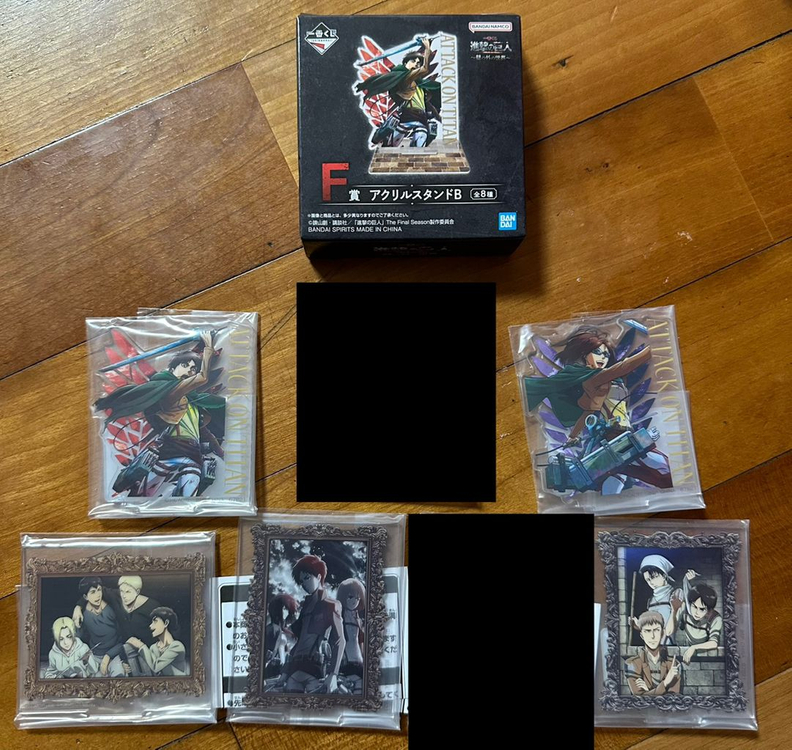 제일복권 진격의 거인 라스트원 에렌 여성형 거인 애니 봇치더락 야마다 료 키타 이쿠요 굿즈 이미지