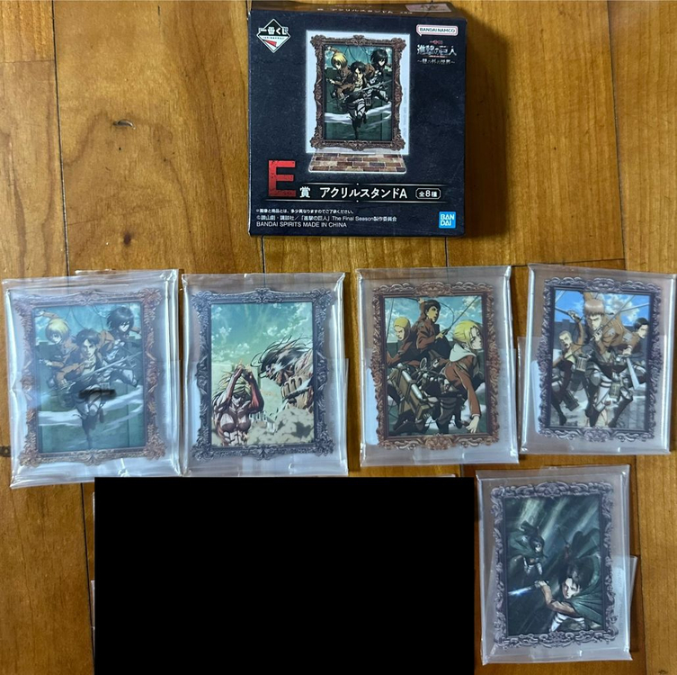 제일복권 진격의 거인 라스트원 에렌 여성형 거인 애니 봇치더락 야마다 료 키타 이쿠요 굿즈 이미지