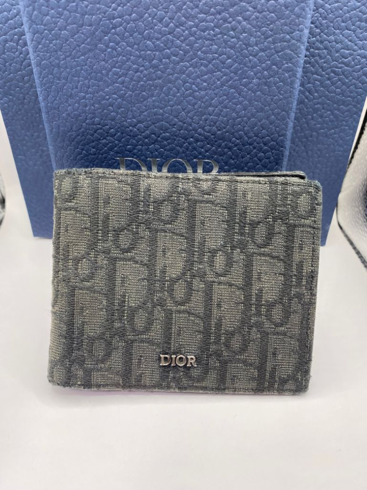 [OS] 디올 오블리크 반지갑 블랙 이미지