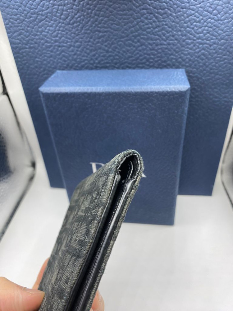 [OS] 디올 오블리크 반지갑 블랙 이미지