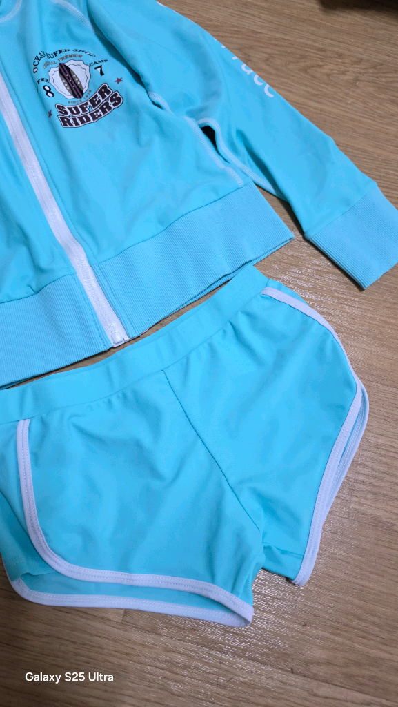 아동 래쉬가드 집업세트 이미지