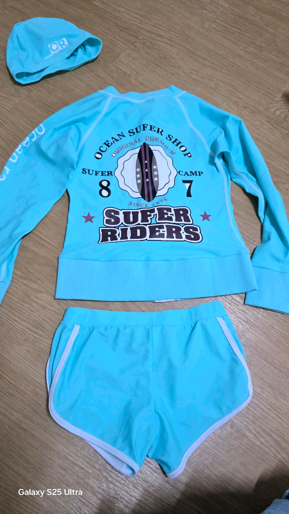 아동 래쉬가드 집업세트 이미지