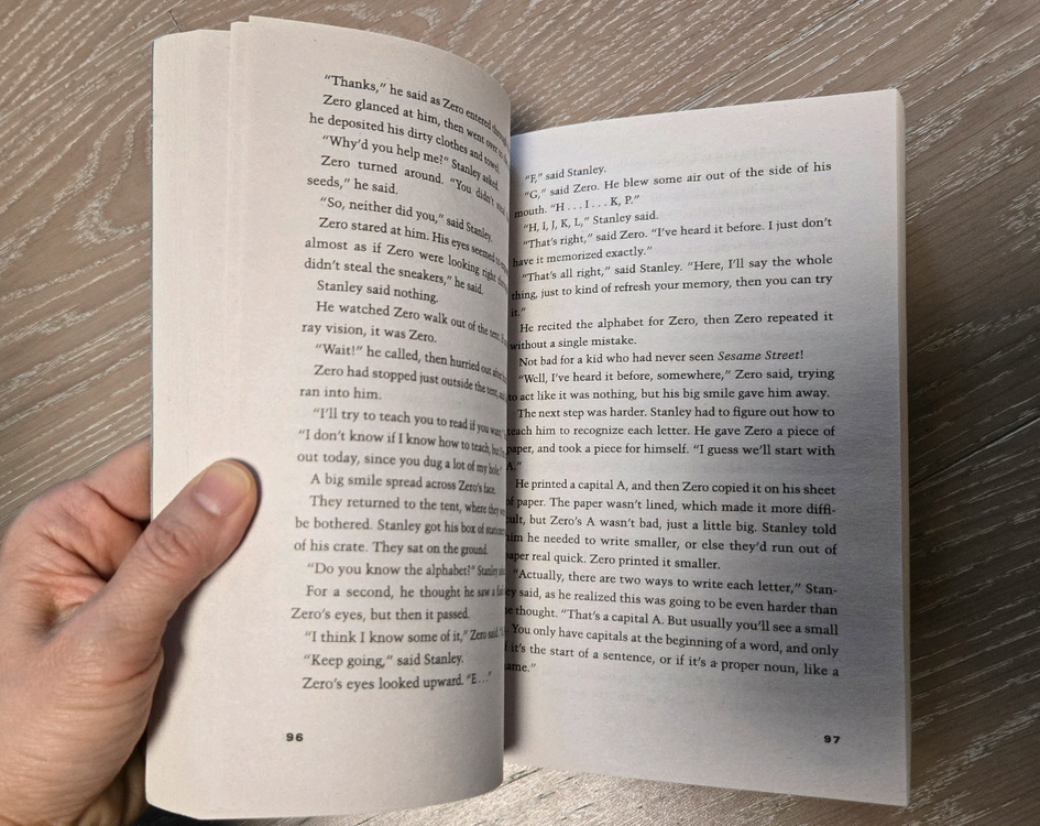 Holes (구덩이) 영어 원서: 루이스 사카 뉴베리상 수상작 이미지