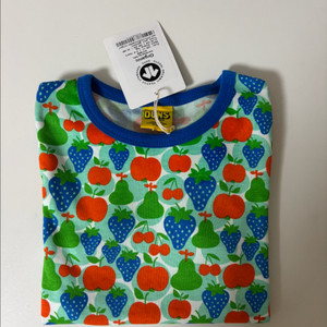 새상품)던스 파랑딸기 반팔 116 파딸 이미지