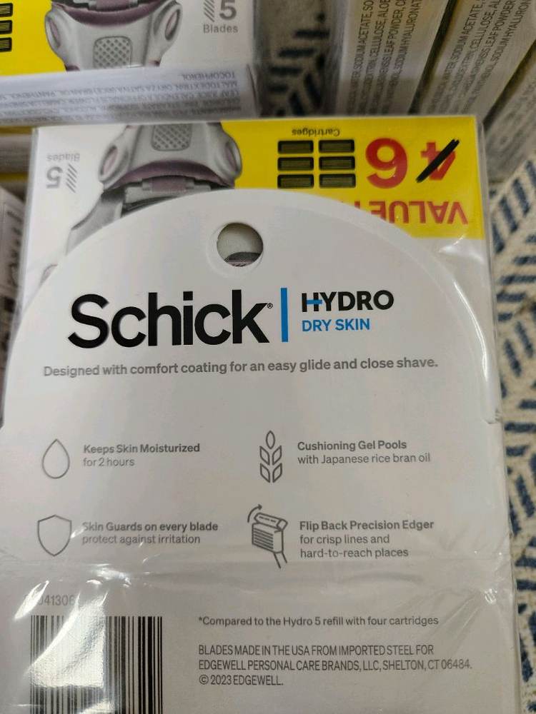 쉬크 하이드로5 면도날 6개입 미국산 새제품 이미지