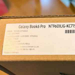 삼성 갤럭시북6 프로 16인치 NT960XJG-KC71S (SSD 512GB) 이미지