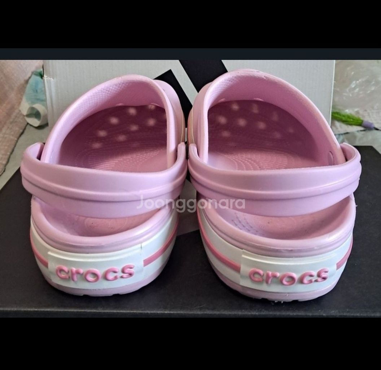크록스정품240 J6 발레리나핑크 지비츠포함 거의새거 이미지