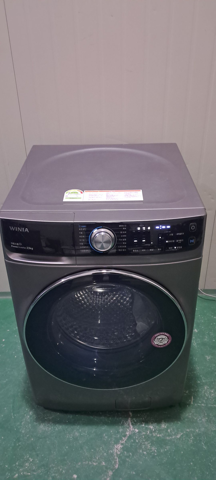 2768 위니아 23KG 드럼세탁기(블랙) 이미지