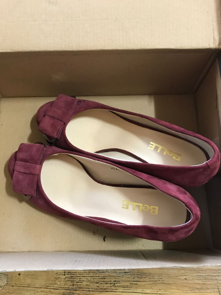 보라색구두 230 새상품급 이미지