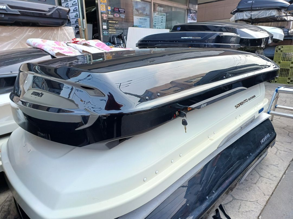 모하비더마스터 코토일체형루프박스 블랙유광 상태 A급 이미지