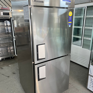 부성 에베레스트 수직 냉장냉동고 간냉식 반반 올스텐 냉장1칸 냉동1칸 업소용 베이커리카페 이미지