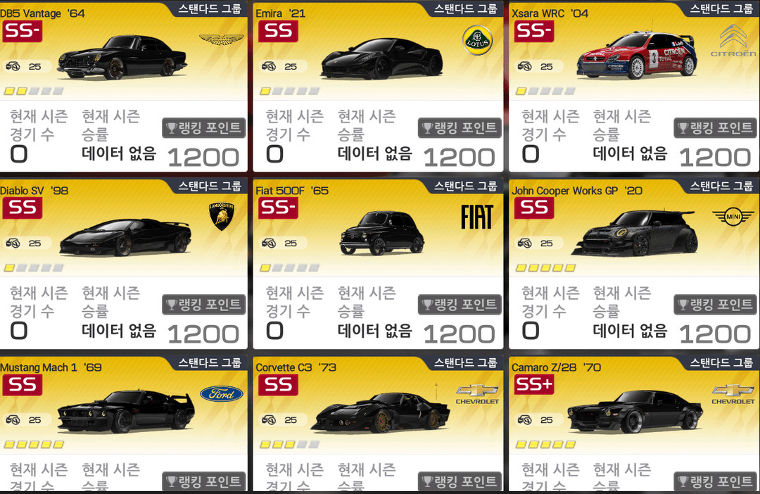 모바일 PC 레이싱마스터 게임 V13 계정팝니다. 이미지