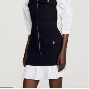 산드로 플리츠 원피스 55 이미지