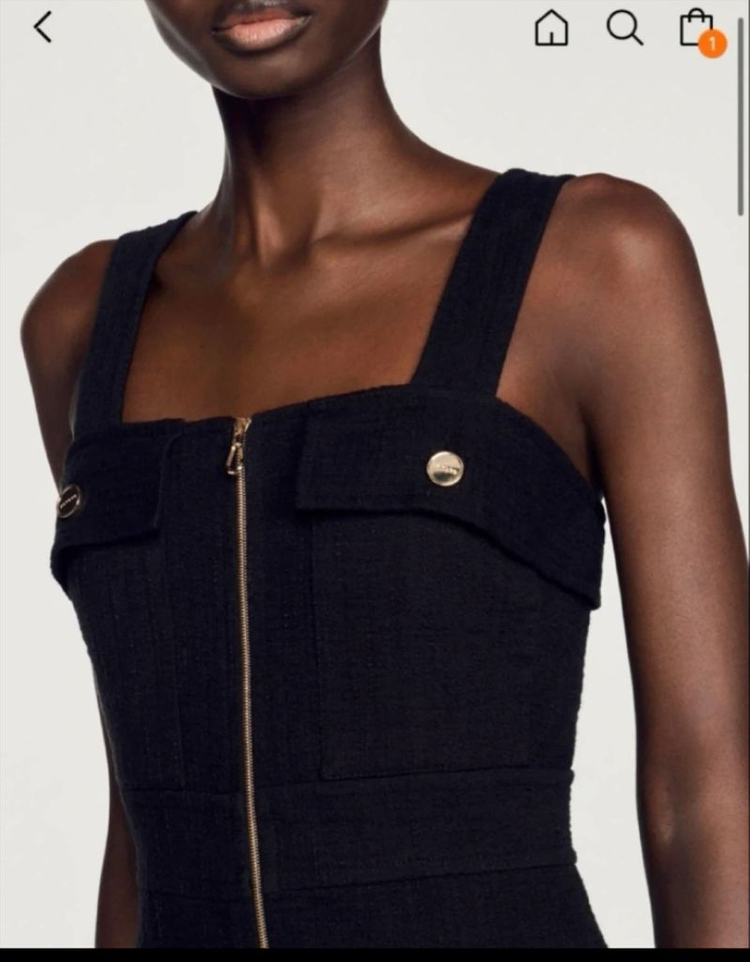 산드로 플리츠 원피스 55 이미지