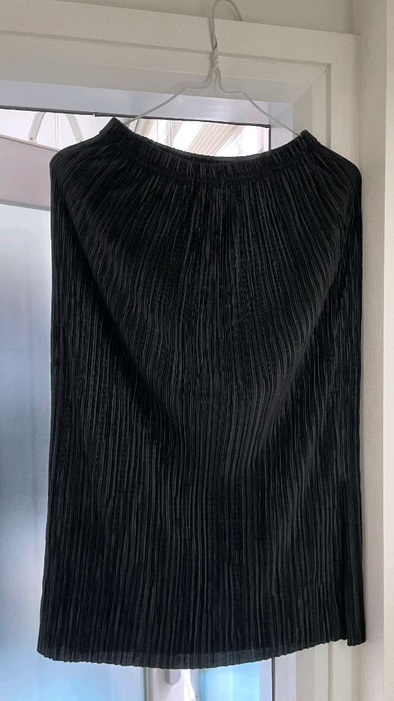 ssumj 와이드 플리츠 스커트 소라. 블랙 2세트 이미지