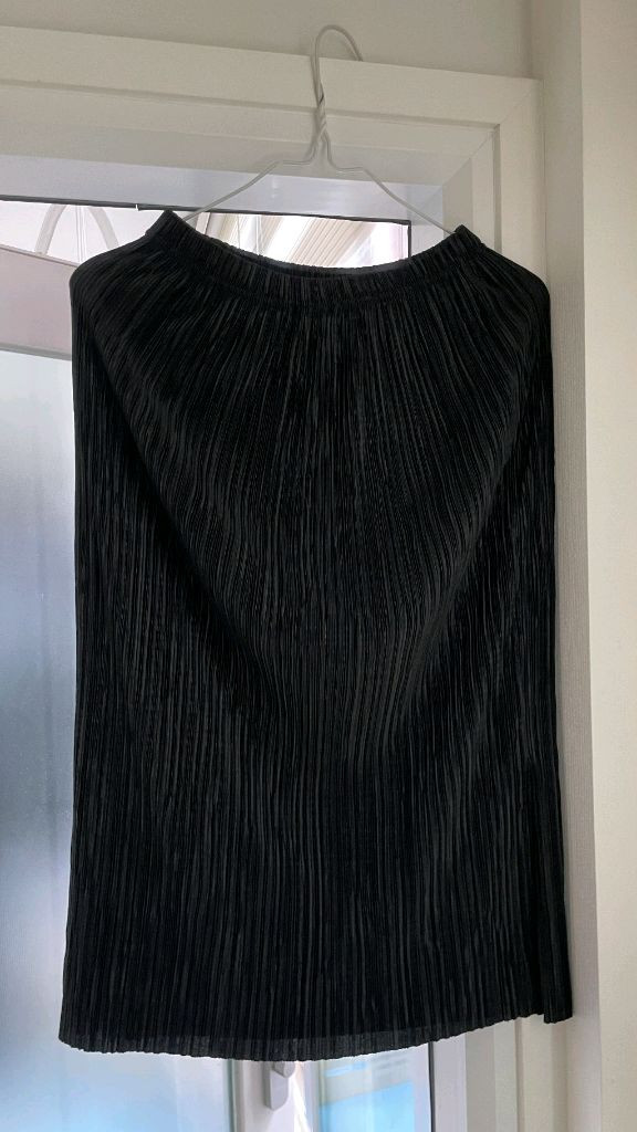 ssumj 와이드 플리츠 스커트 소라. 블랙 2세트 이미지