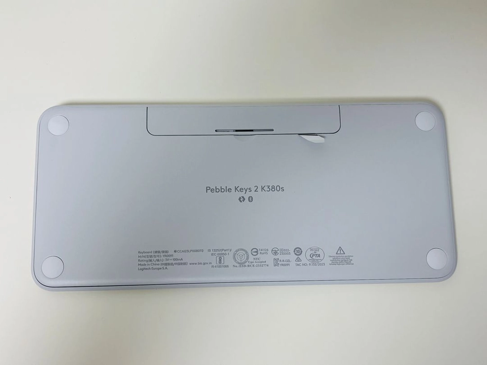 로지텍 k380 블루투스 키보드 도브 화이트 이미지