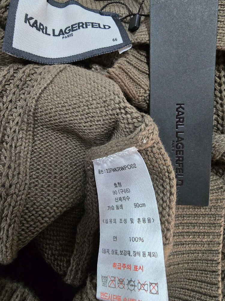 (새상품:3벌)칼라거펠트 니트66 이미지