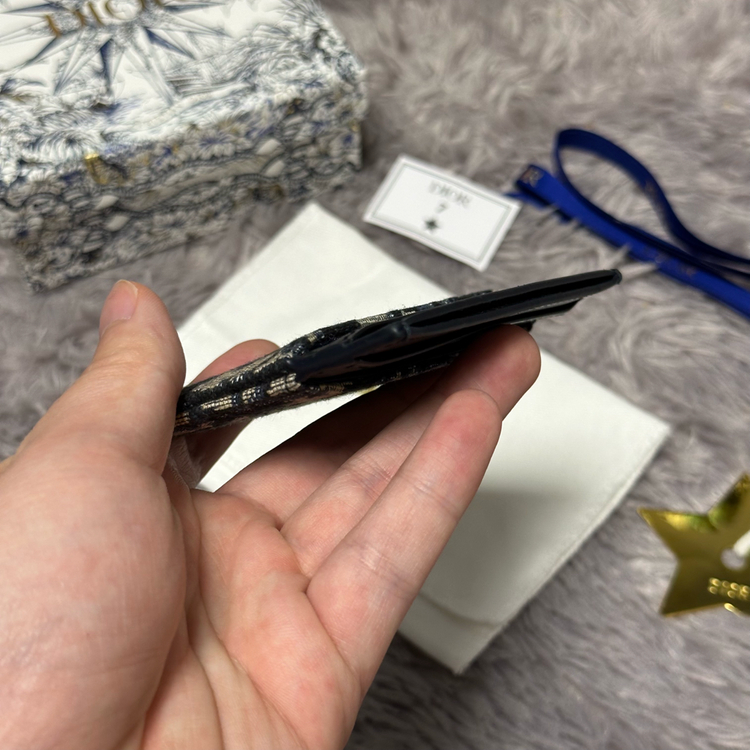 [풀구성] 디올 오블리크 몽테인30 카드지갑 베이지 이미지