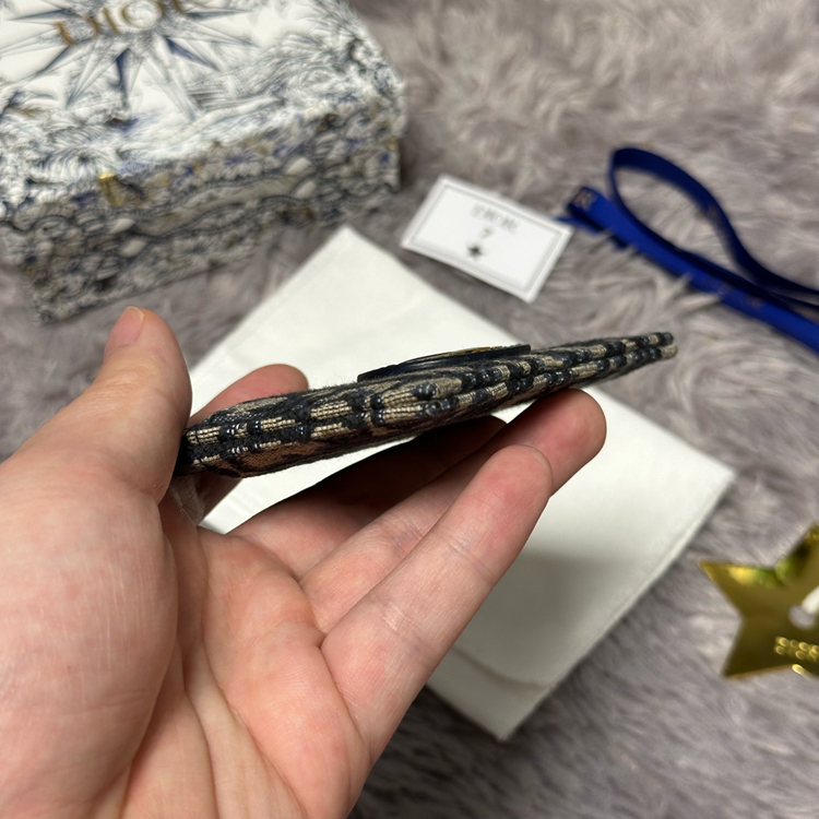 [풀구성] 디올 오블리크 몽테인30 카드지갑 베이지 이미지