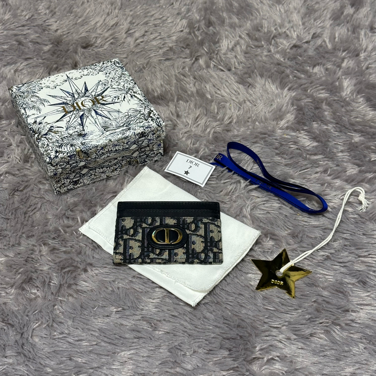 [풀구성] 디올 오블리크 몽테인30 카드지갑 베이지 이미지