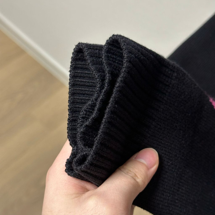 [오버핏 XS] 발렌시아가 멀티로고 울 오버 니트 블랙 이미지