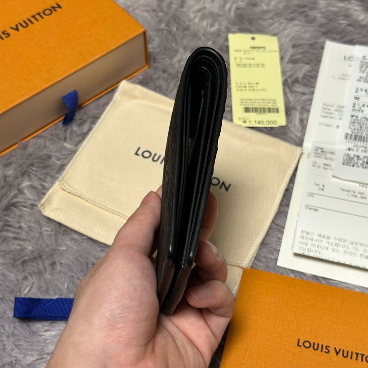 [풀구성] 루이비통 이클립스 토뤼옹 멀티플 월릿 반지갑 블랙 이미지