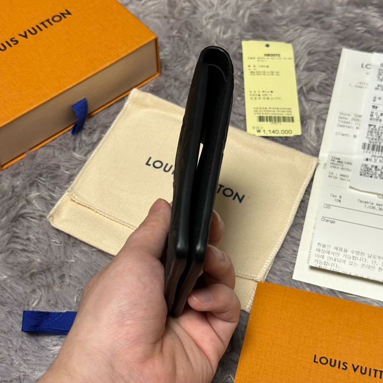 [풀구성] 루이비통 이클립스 토뤼옹 멀티플 월릿 반지갑 블랙 이미지