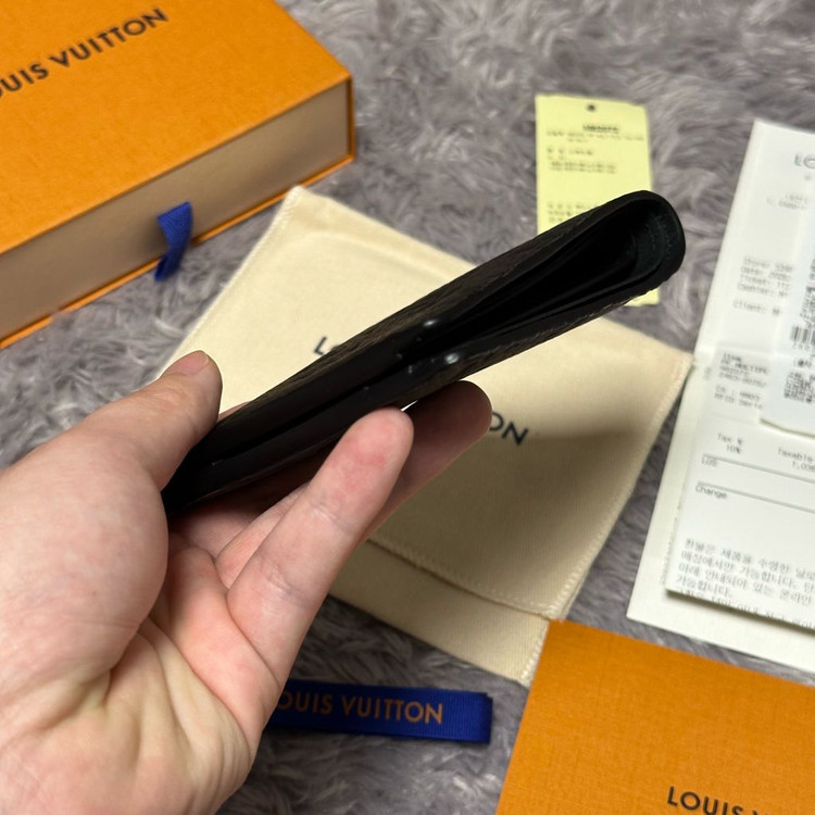 [풀구성] 루이비통 이클립스 토뤼옹 멀티플 월릿 반지갑 블랙 이미지