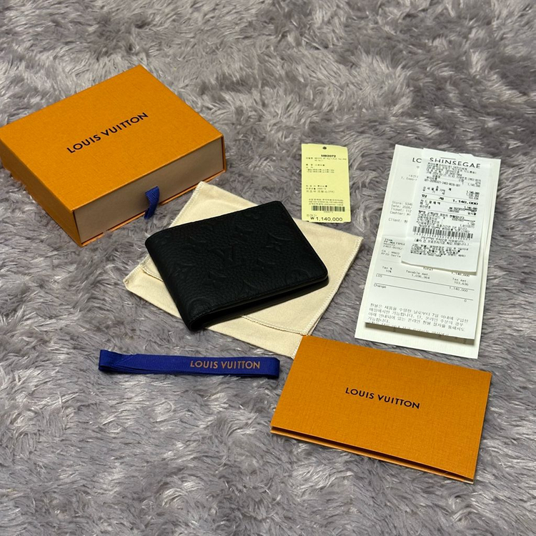 [풀구성] 루이비통 이클립스 토뤼옹 멀티플 월릿 반지갑 블랙 이미지