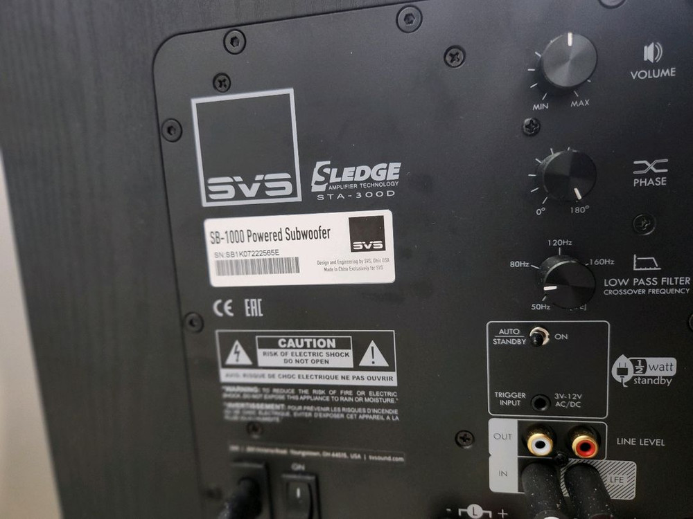 svs sb 1000 서브우퍼 이미지