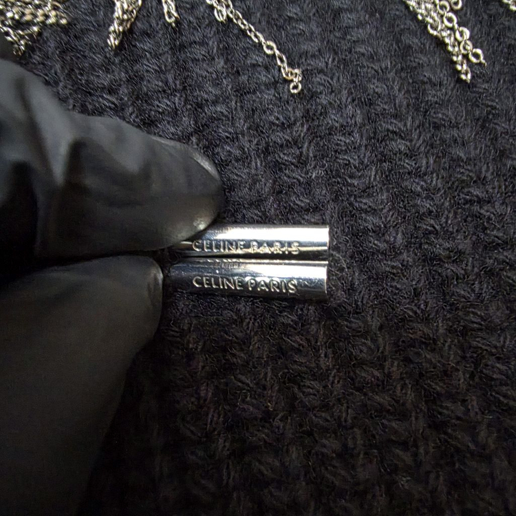 [클로젯][XL]셀린느 체인로고 리브드 니트 후드티 이미지