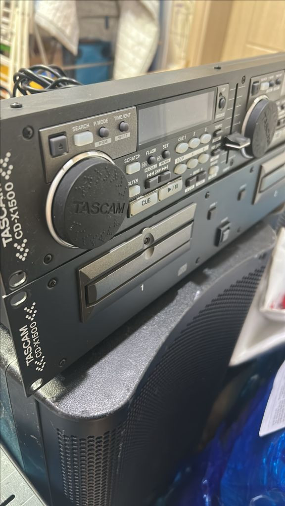 TEAC CD-X1500 듀얼CDP 고장품입니다.(내용필독) 이미지